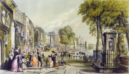 Vista de Cheyne Walk, Chelsea, 1840